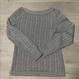 Ralph Lauren silver Cable Knit Sweater